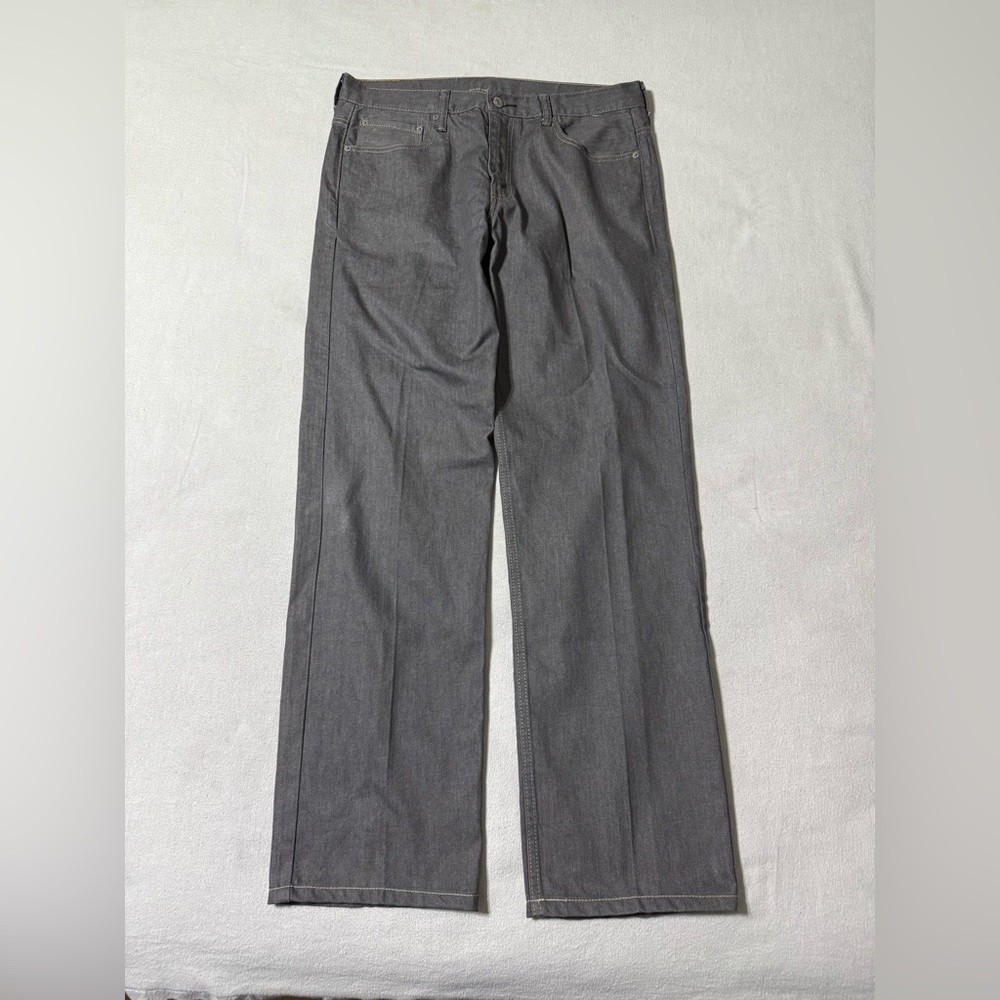 Levis 569 Jeans Mens 34x33 Gray‎ Loose Straight Mid Rise